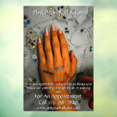 Op maat gemaakte nagelsalon Set nagels Zakelijk 2 Raamsticker (Vel 3)