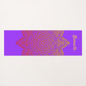 Op maat gemaakte Namaste Mandala Yoga Mat (Achterkant (horizontaal))