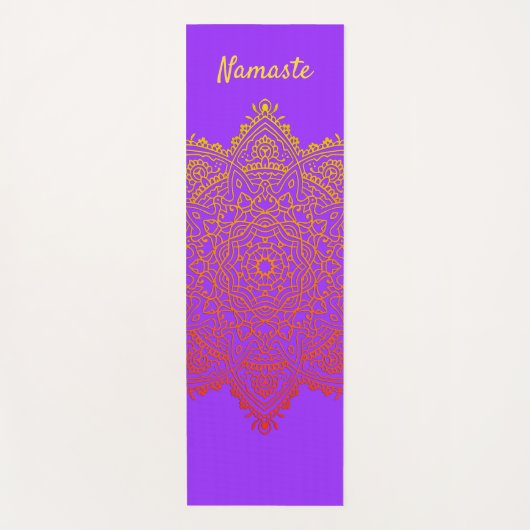 Op maat gemaakte Namaste Mandala Yoga Mat (Voorkant)