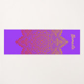 Op maat gemaakte Namaste Mandala Yoga Mat (Voorkant (horizontaal))