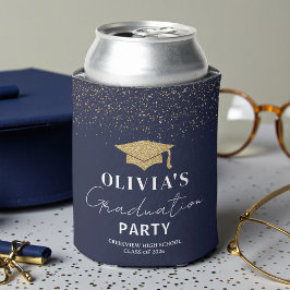 Op maat gemaakte Navy Blue Afstudeerfeest Blikjeskoeler