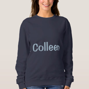 Op maat gemaakte Navy Blue Dames Sweatshirt