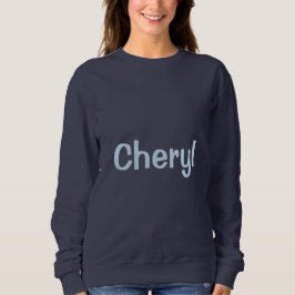Op maat gemaakte Navy Blue Dames Sweatshirt