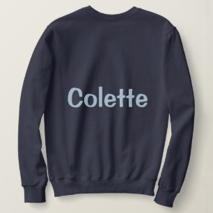 Op maat gemaakte Navy Blue Dames Sweatshirt