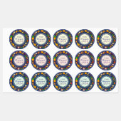 Op maat gemaakte Navy Blue Vruchten Thuisgemaakte Labels (Vel)