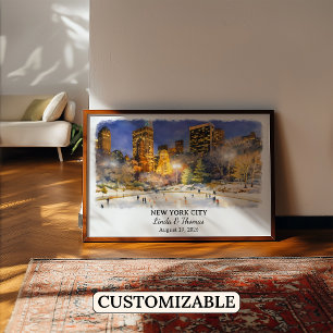 Op maat gemaakte New York City-muurkunst, New York Poster