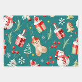 Op maat gemaakte Noel Gift Wrapping Inpakpapier Vel (Voorkant 2)