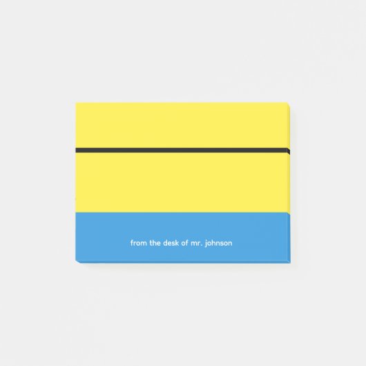 Op maat gemaakte notitieblok voor docenten met kla post-it® notes (Voorkant)