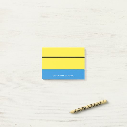 Op maat gemaakte notitieblok voor docenten met kla post-it® notes (Op bureau)