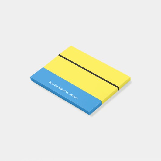 Op maat gemaakte notitieblok voor docenten met kla post-it® notes (Schuin)