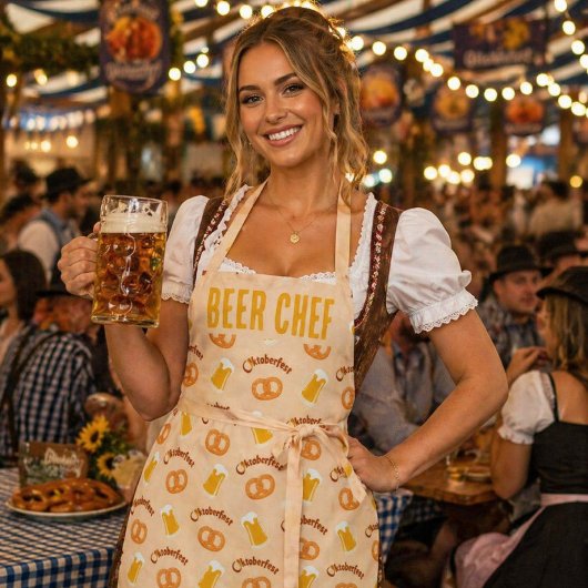 Op maat gemaakte Oktoberfest Bier & Pretzel Patroo Schort