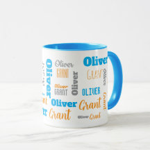 Op maat gemaakte Oliver Grant Signature Word Cloud