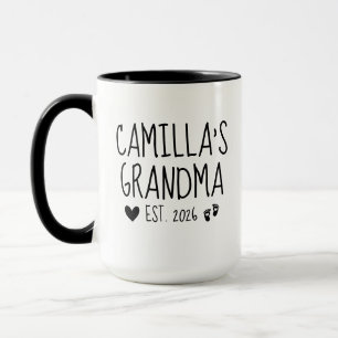 Op maat gemaakte oma-mok, naam-mok, oma-cadeaus, G Mok