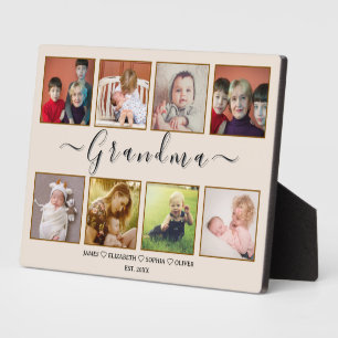 Op maat gemaakte oma-plaquette – geschenk voor Oma Fotoplaat