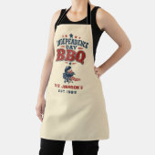 Op maat gemaakte Onafhankelijkheidsdag BBQ Beige F Schort (Insitu)