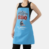 Op maat gemaakte Onafhankelijkheidsdag BBQ Beige F Schort (Insitu)