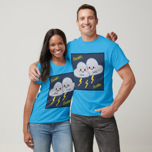 Op maat gemaakte onweersvrienden t-shirt