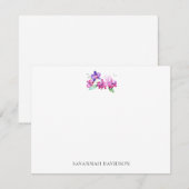 Op maat gemaakte orchidee briefkaart (Voorkant / Achterkant)