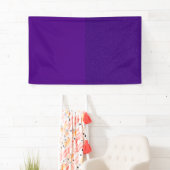 Op maat gemaakte paarse glittersrandbanner spandoek (Insitu)