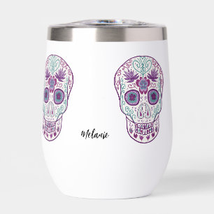 Op maat gemaakte paarse pastel goth Sugar Skull wa