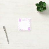 Op maat gemaakte paarse teddybeer Filigree Post-it Post-it® Notes (Kantoor)