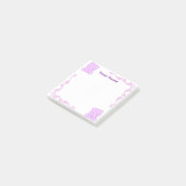 Op maat gemaakte paarse teddybeer Filigree Post-it Post-it® Notes (Schuin)