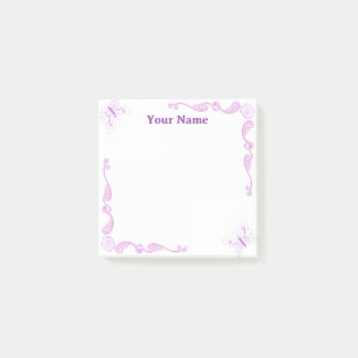 Op maat gemaakte paarse vlinder filigraan Post-it- Post-it® Notes