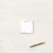 Op maat gemaakte paarse vlinder filigraan Post-it- Post-it® Notes (Op bureau)