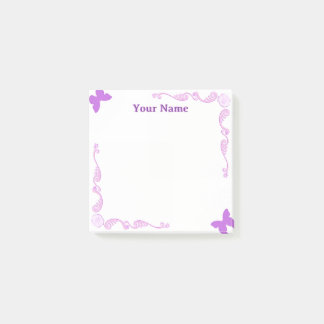 Op maat gemaakte paarse vlinder filigraan Post-it- Post-it® Notes