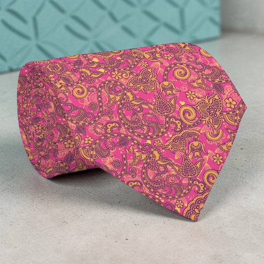 Op maat gemaakte paisley das