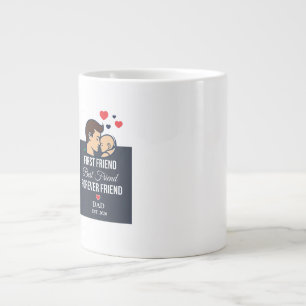 Op maat gemaakte papa-koffiemok grote koffiekop