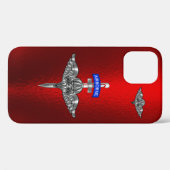 Op maat gemaakte parachutist Case-Mate iPhone case (Achterkant (horizontaal))