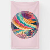 Op maat gemaakte Pastel Fantasy Koepel Banner (Verticaal)