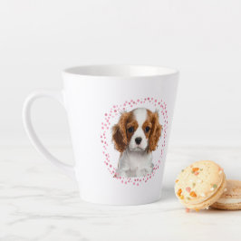 Op maat gemaakte pastelroze cavalier mok met foto
