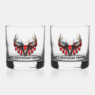 Op maat gemaakte patriottische whiskyglas whisky glas