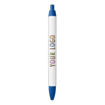 Op maat gemaakte pen blauwe inkt zakelijk logo pro