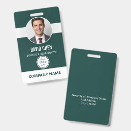 Op maat gemaakte personeels-ID-badge met foto en l Badge