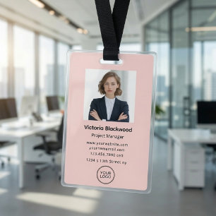 Op maat gemaakte personeelsfoto ID-badge Gepersona Badge
