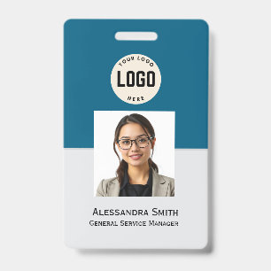 Op maat gemaakte personeelsfoto, streepjescode, lo badge