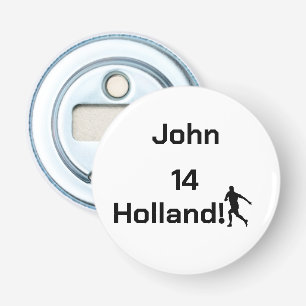 Op Maat Gemaakte Persoonlijke Naam Holland Atletie Button Flesopener