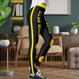 Op maat gemaakte Pickleball-broek voor huisdiermoe Leggings