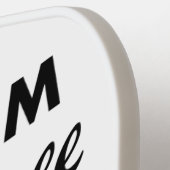 Op maat gemaakte PICKLEBALL SLAGHOUT Blank, WIT Paddle (Links Detail)