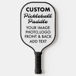 Op maat gemaakte PICKLEBALL SLAGHOUT Blank, ZWART Paddle