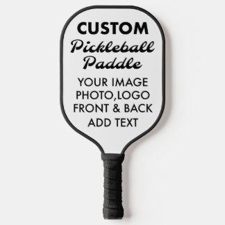 Op maat gemaakte PICKLEBALL SLAGHOUT Blank, ZWART Paddle