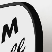 Op maat gemaakte PICKLEBALL SLAGHOUT Blank, ZWART Paddle (Links Detail)