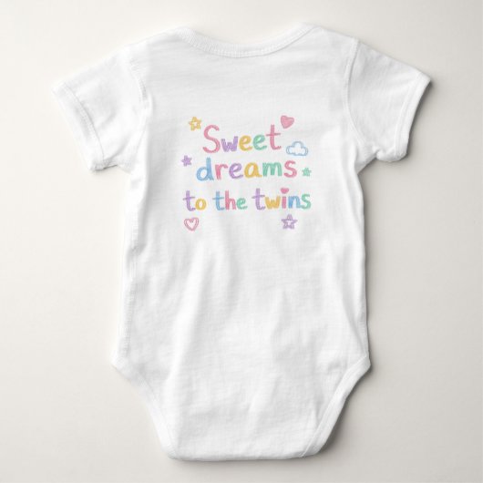 Op maat gemaakte pinguïnfamilie bijpassend babybod romper (Achterkant)