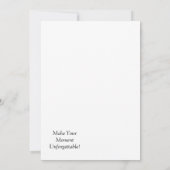 Op maat gemaakte platte aankondigingskaart aankondiging (Achterkant)