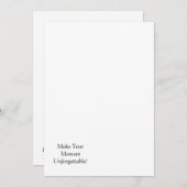 Op maat gemaakte platte aankondigingskaart aankondiging (Voorkant / Achterkant)