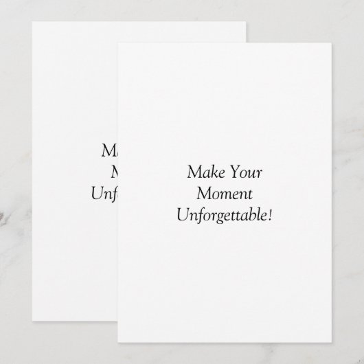 Op maat gemaakte platte aankondigingskaart aankondiging (Voorkant / Achterkant)