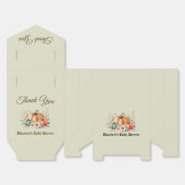 Op maat gemaakte pompoen- en bloemendesign voor ba bedankdoosjes (Ongevouwen)